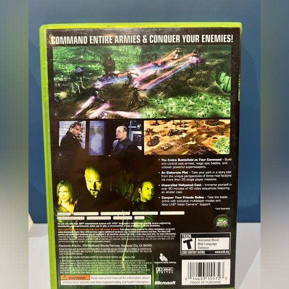 Command & Conquer 3: Tiberium Wars XBOX 360 Shooter Video Game - Picture 5 of 5
